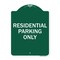 Signmission Reserved Parking Sign Residential Parking Only, Green & White Alum Sign, 18" x 24", GW-1824-23034 A-DES-GW-1824-23034 - alternate 1